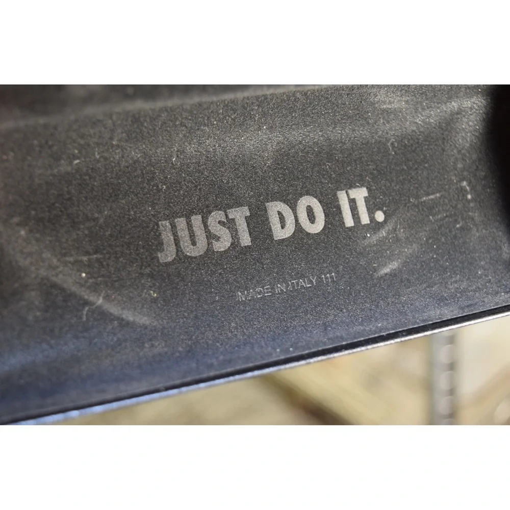 Nike Black Hard Shell Sunglasses Case Swoosh Logo Just Do It Made in Italy